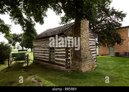 Milton House part of the underground railroad Wisconsin Stock Photo