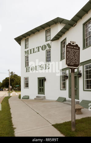 Milton House part of the underground railroad Wisconsin Stock Photo