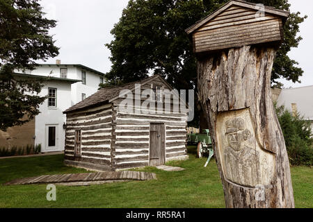 Milton House part of the underground railroad Wisconsin Stock Photo