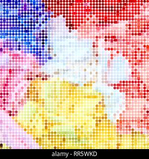 colorful background in pixel art Stock Vector