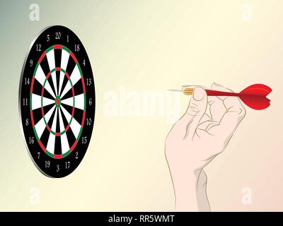 dartboard games play Stock Vector