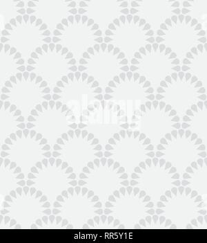Japanese gray floral vector seamless repeating pattern. Stock Vector