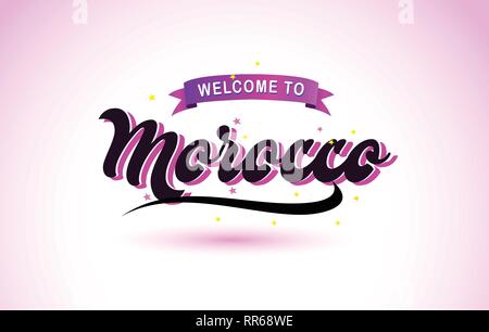 Download Rabat Welcome To Creative Text Handwritten Font With Purple Pink Colors Design Vector Illustration Stock Vector Image Art Alamy SVG Cut Files