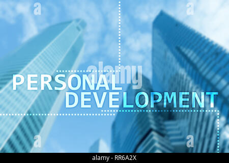 Personal development and growth concept of double exposure background. Stock Photo