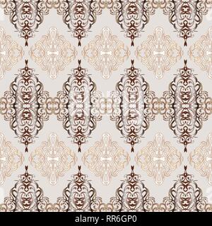 Seamless abstract pattern in Oriental style. Decorative and design elements for textile or book covers, manufacturing, wallpapers, gift wrap. Stock Vector