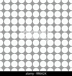 Abstract seamless pattern of smooth rhombuses. Regular tiled ornament of geometric shapes. Vector background. Geometric texture for background. Stock Vector