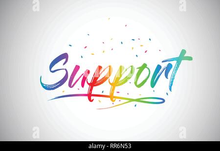 Download Support Handwritten Word Font With Vibrant Violet Purple Stars And Confetti Illustration Stock Vector Image Art Alamy SVG Cut Files