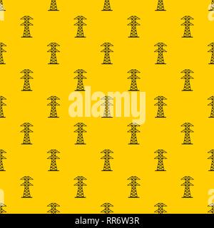 High voltage tower pattern vector Stock Vector