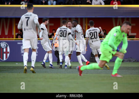 Bologna, Italy. 24th Feb, 2019. football, Serie A TIM 2018-19 BOLOGNA - JUVENTUS 0-1 pictured: DYBALA Credit: Independent Photo Agency/Alamy Live News Stock Photo