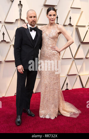 Hollywood, California, USA. 24th Feb, 2019. 24 February 2019 - Hollywood, California - Sam Rockwell and Leslie Bibb. 91st Annual Academy Awards presented by the Academy of Motion Picture Arts and Sciences held at Hollywood & Highland Center. Photo Credit: A.M.P.A.S./AdMedia Credit: A.M.P.A.S/AdMedia/ZUMA Wire/Alamy Live News Stock Photo