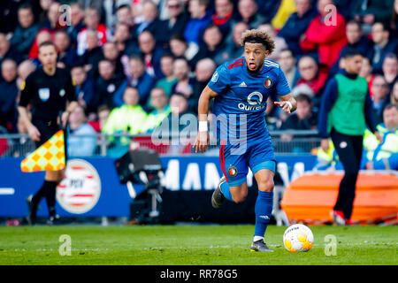 Eindhoven, Netherlands. 24th Feb, 2019. EINDHOVEN, PSV - Feyenoord 1-1, 24-02-2019 football, Dutch Eredivisie Season 2018 - 2019, PSV Philips Stadium, Feyenoord player Tonny Vilhena Credit: Pro Shots/Alamy Live News Stock Photo