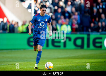 Eindhoven, Netherlands. 24th Feb, 2019. EINDHOVEN, PSV - Feyenoord 1-1, 24-02-2019 football, Dutch Eredivisie Season 2018 - 2019, PSV Philips Stadium, Feyenoord player Steven Berghuis Credit: Pro Shots/Alamy Live News Stock Photo