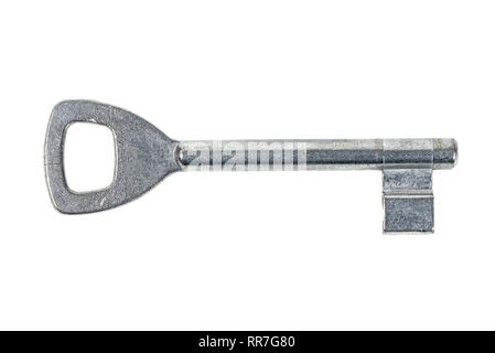 Vintage key isolated on white background with clipping path Stock Photo ...