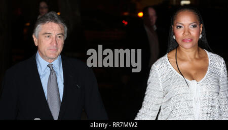 Actor Robert De Niro and his wife Grace Hightower attend the Vanity Fair party for the 2009 Tribeca Film Festival at the State Supreme Courthouse on April 21, 2009 in New York City.   RTLeon/ MediaPunch Stock Photo