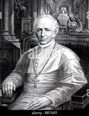 His holiness Pope Leo XIII Stock Photo