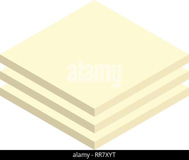 Drywall panel icon, isometric style Stock Vector