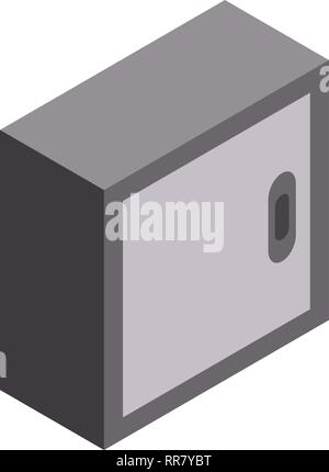 Garage ambry icon, isometric style Stock Vector