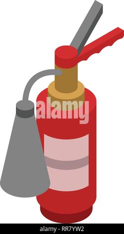 Fire extinguisher icon, isometric style Stock Vector
