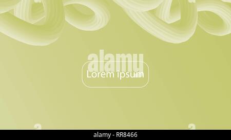 Futuristic baroque gradient geometric background. Liquid color wallpaper design. 3d wavy shapes abstract background. Vibrant flowing curves. Stock Vector