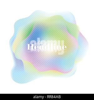 Holographic 80s, 90s abstract colorful retro background. Vector design Stock Vector