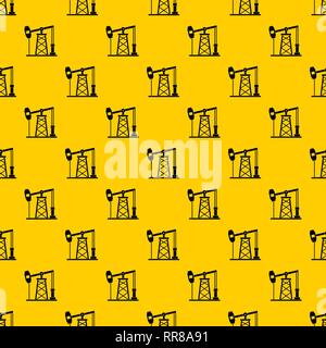 Oil derrick pattern vector Stock Vector