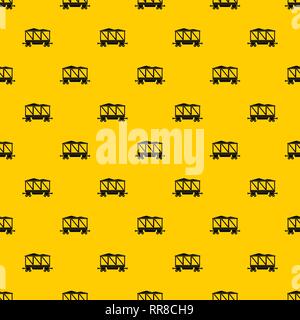 Railway wagon pattern vector Stock Vector