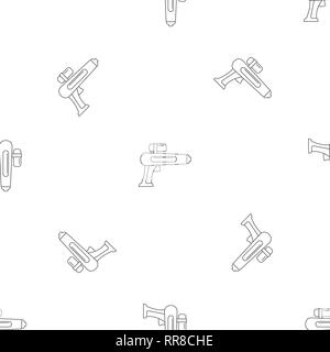 Watergun pattern seamless vector repeat geometric for any web design Stock Vector