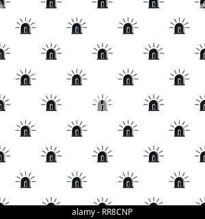 Light police siren pattern seamless vector repeat geometric for any web design Stock Vector