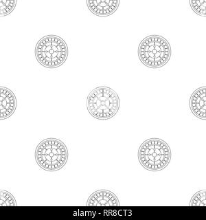Casino roulette pattern seamless vector repeat geometric for any web design Stock Vector