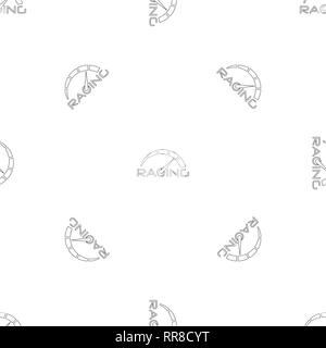 Racing speedometer pattern seamless vector repeat geometric for any web design Stock Vector