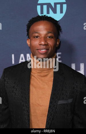 Premiere of TNT's 'I Am the Night' at the Harmony Gold Theater in Los Angeles, California on January 24, 2019  Featuring: Arlen Escarpeta Where: Los Angeles, California, United States When: 24 Jan 2019 Credit: Sheri Determan/WENN.com Stock Photo