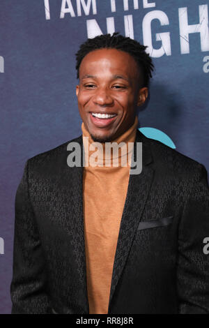 Premiere of TNT's 'I Am the Night' at the Harmony Gold Theater in Los Angeles, California on January 24, 2019  Featuring: Arlen Escarpeta Where: Los Angeles, California, United States When: 24 Jan 2019 Credit: Sheri Determan/WENN.com Stock Photo