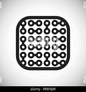 Electronic circuit icon on white background for graphic and web design, Modern simple vector sign. Internet concept. Trendy symbol for website design web button or mobile app. Stock Vector