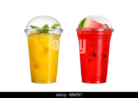 Fresh Fruit Coctail in Plastic Cup with Straw 3D, Incl. beverage