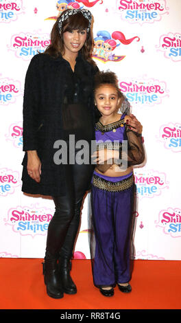 Nov 08, 2015 - London, England, UK - Shimmer and Shine UK Premiere, No. 11 Cavendish Square Photo Shows: Javine Hylton and daughter Angel Stock Photo