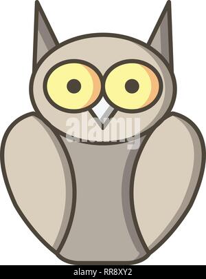 Graduate Owl Vector Icon Sign Icon Vector Illustration For Personal And Commercial Use... Clean Look Trendy Icon... Stock Vector