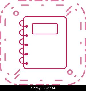 Notepad Vector Icon Sign Icon Vector Illustration For Personal And Commercial Use... Clean Look Trendy Icon... Stock Vector