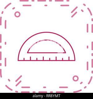 Protractor Vector Icon Sign Icon Vector Illustration For Personal And Commercial Use... Clean Look Trendy Icon... Stock Vector
