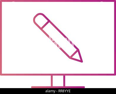 Online Education Vector Icon Sign Icon Vector Illustration For Personal And Commercial Use... Clean Look Trendy Icon... Stock Vector