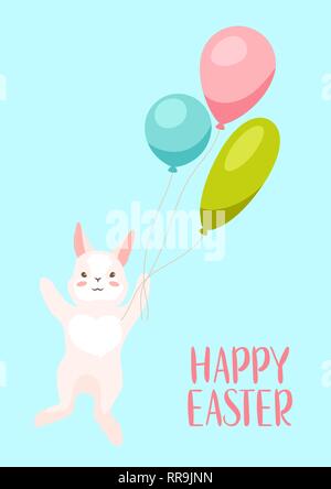 Happy Easter greeting card. Stock Vector