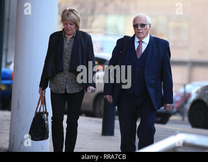 Trevor Hicks arrives for the trial of David Duckenfield and Graham ...