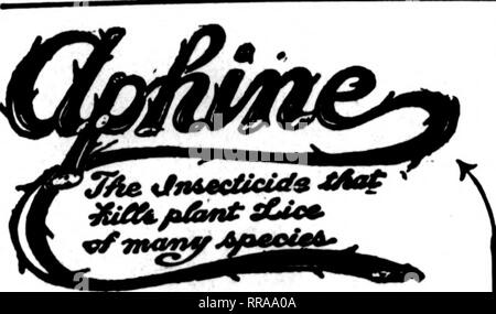 . Florists' review [microform]. Floriculture. Name.. Street. City aad SUte. &gt;^-pmtcn Retaflt bi.. 25c Mention The Rerlew when you write.. i/^ THE RECOGNIZED ITMDARD INSECTICIDE A spray remedy for green, black, white fly, thrips and soft scale, FUNGINE For mildew, rust and other blights affecting flowers, fruits and vegetables. VERMINE For eelworms. angleworms and other worms working in the soil. Quart, $1.00 GaUon, $3.00 Sold by Dealers Aphine Mfg. Co., &quot;&quot;&quot;i'r&quot;' Uentlon The ReTiew when you write. Gets-There Insecticide Soap RECOMMENDED BY Leading Florists and Nurserymen  Stock Photo