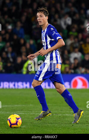 SEVILLA, 17-02-2019. Primera Division Spanish League. LaLiga. Estadio Benito Villamarin. Tomas Pina (Alaves) during the game Real Betis - Deportivo Alaves. Stock Photo