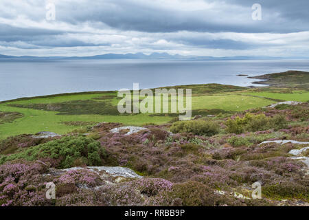 Isle of Gigha, Argyll and Bute, Scotland, UK - with the Paps of Jura visible on the horizon Stock Photo