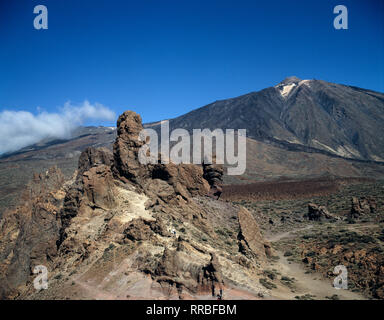 Canary Islands. Landscape.  Mount Teide and Las Canadas. Tenerife. Stock Photo