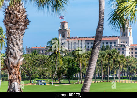 Ocean Course golf at the luxurious Breakers resort hotel in Palm Beach, Florida. (USA) Stock Photo