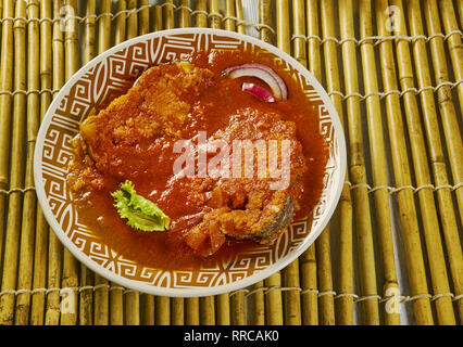 Mui Borok , Tripuri cuisine,called Shidal  in Bengali, Burma is a small, oil-pasted and dry fermented fish Stock Photo