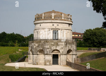 Italy. Ravenna. Mausoleum of Theoderic, king of the Ostrogoths. Built in 520 AD. Stock Photo