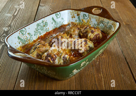 Meatball Sub Casserole, super easy casserole dish that tastes like a meatball sub but in casserole form. Stock Photo
