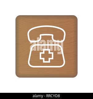 Sos Icon. Rescue Services Phone Call Illustration Isolated On A Background. Vector Icon Illustration. Unique Pattern Design For Brochures, Web Stock Vector